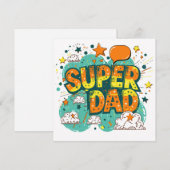 Super papa feestdagenkaart (Voorkant / Achterkant)