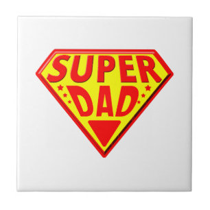 Super papa - Gefeliciteerd Vaderdag Tegeltje
