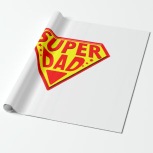 Super papa - Gelukkige Vaderdag Cadeaupapier