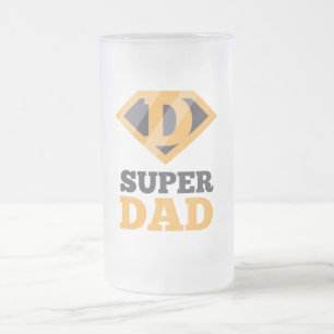 Super Papa givré bière de verre Mug