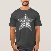 Super Papa Gray T-shirt (Voorkant)