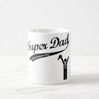 Super papa is onaanpasbaar. mok koffie