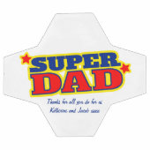 Super Papa message personnalisé rouge bleu jaune (Plat)