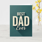 Super Papa Ombre Sarcelle Carte (Fleur jaune)