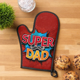 Super papa snor moderne grunge ovenwant