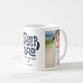 Super Papa Type Design Deux Photo Café Mug (Devant droit)