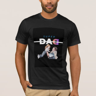 Super Papa Vaderdag Familie Liefde ONTWERP T-shirt