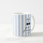 Super Papy Mug Bleu Nœud Cadeau (Devant droit)