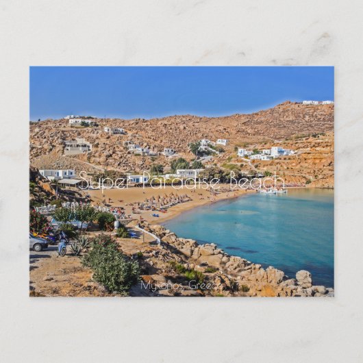 Super Paradise Beach Briefkaart (Voorkant)