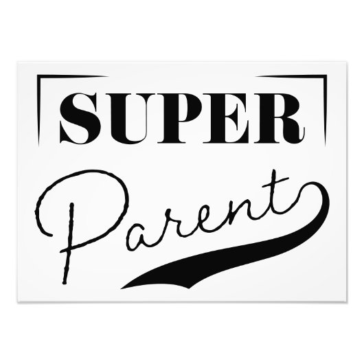 Super Parent Foto Afdruk (Voorkant)