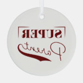 Super Parent Glas Ornament (Achterkant)