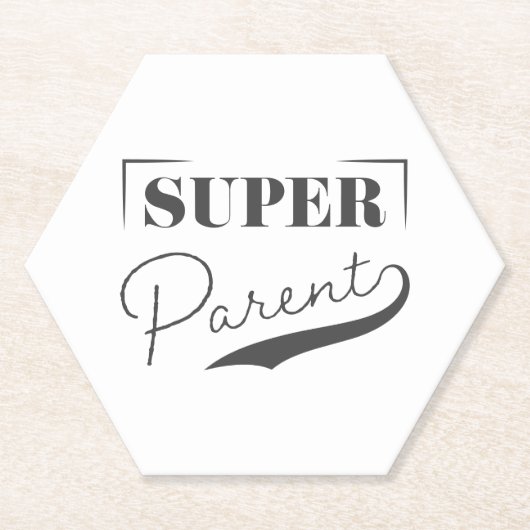 Super Parent Kartonnen Onderzetters (Voorkant)
