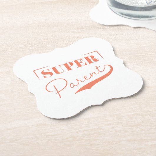 Super Parent Kartonnen Onderzetters (Gekanteld)
