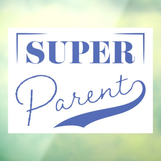Super Parent Raamsticker (Vel 3)