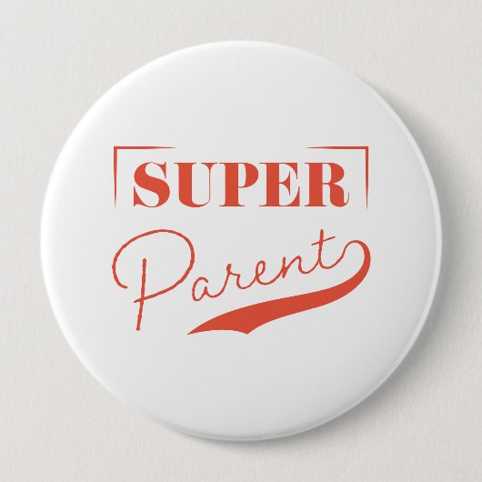 Super Parent Ronde Button 4,0 Cm (Voorkant)