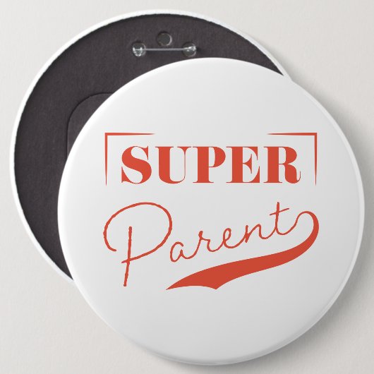 Super Parent Ronde Button 6,0 Cm (Voorkant /achterkant)