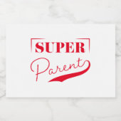 Super Parent Voedselcontainer Etiket (Enkel label)