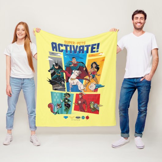 Super-Pets & Justice League - Activate! Fleece Deken (In situ)