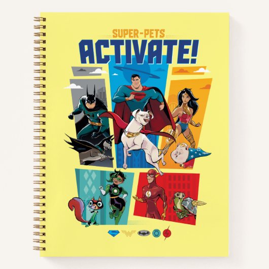 Super-Pets & Justice League - Activate! Notitieboek (Voorkant)