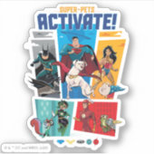 Super-Pets & Justice League - Activate! Sticker (Voorkant)