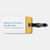 Super Pets & Justice League Silhouette Pattern Bagagelabel (Achterkant horizontaal)