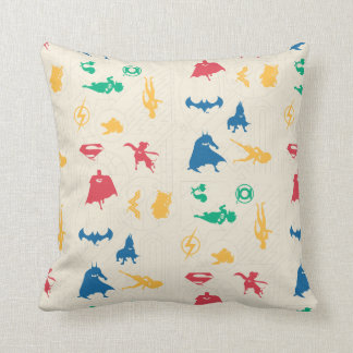 Super Pets & Justice League Silhouette Pattern Kussen