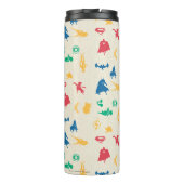 Super Pets & Justice League Silhouette Pattern Thermosbeker (Achterkant)