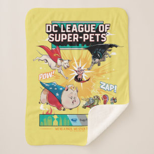 Super-Pets: We zijn een pak, we steken samen! Sherpa Deken
