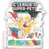 Super-Pets: We zijn een pak, we steken samen! Sticker (Voorkant)