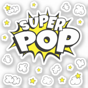 SUPER POP ! Avec Popcorn et Stars Autocollants