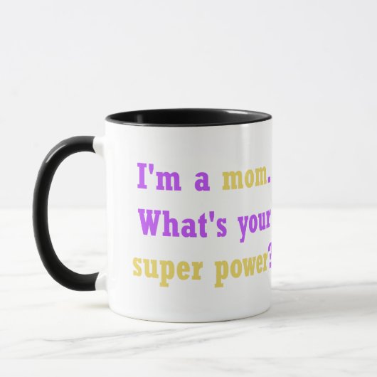 Super Power Maman Mug (Gauche)