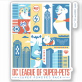 Super Powered Pack Art Deco Metropolis Sticker (Voorkant)