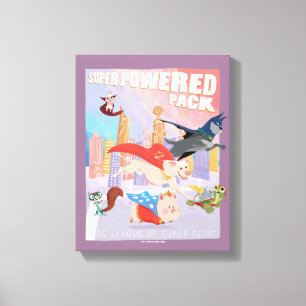 Super Powered Pack Metropolis Illustratie Canvas Afdruk