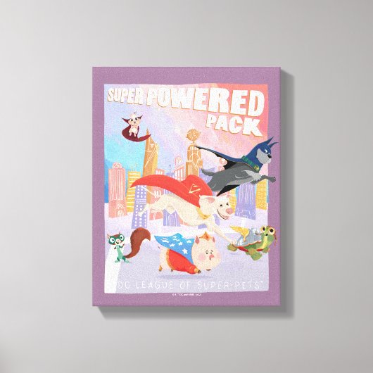 Super Powered Pack Metropolis Illustratie Canvas Afdruk (Voorkant)