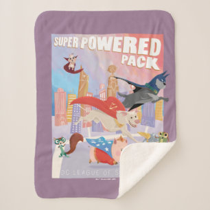 Super Powered Pack Metropolis Illustratie Sherpa Deken