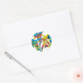 Super Powers™ Collectie 10 Ronde Sticker (Envelop)