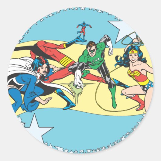 Super Powers™ Collectie 14 Ronde Sticker (Voorkant)