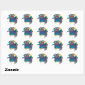 Super Powers™ Collectie 5 Ronde Sticker (Vel)