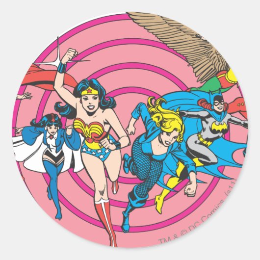 Super Powers™ Collectie 8 Ronde Sticker (Voorkant)
