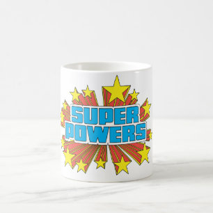 Super Powers™ Logo Blue Koffiemok