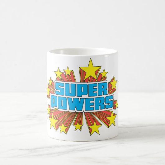 Super Powers™ Logo Blue Koffiemok (Center)