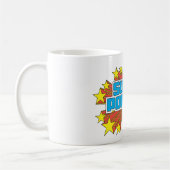 Super Powers™ Logo Blue Koffiemok (Links)