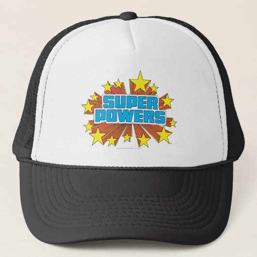 Super Powers™ Logo Blue Trucker Pet (Voorkant)