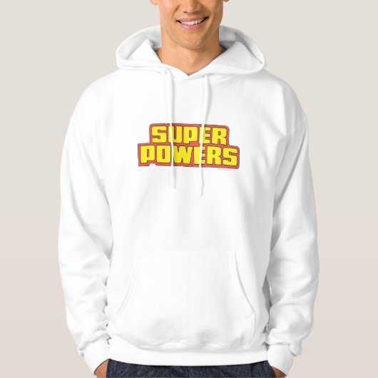 Super Powers™ Logo geel Hoodie (Voorkant)