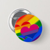Super Pride-regenboogbipride Ronde Button 5,7 Cm (Voorkant /achterkant)