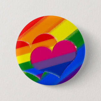 Super Pride-regenboogbipride Ronde Button 5,7 Cm