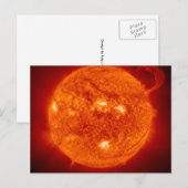 Super Prominence - Zon in de ruimte Briefkaart (Voorkant / Achterkant)