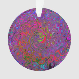 Super psychédélique Magenta Retro Liquide Swirl