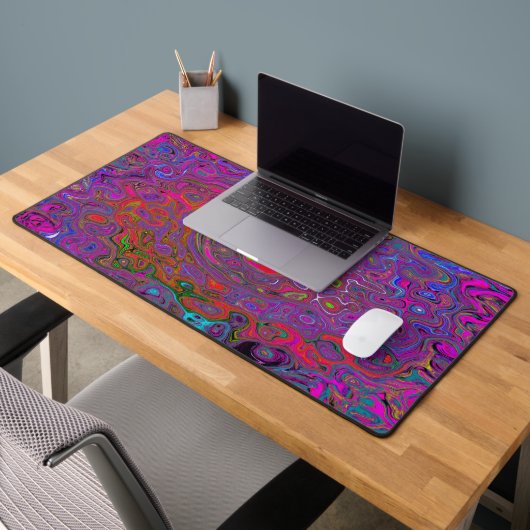 Super psychédélique Magenta Retro Liquide Swirl (Bureau 2)