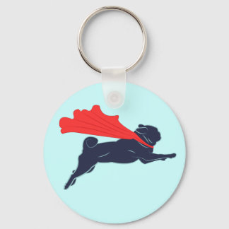 Super Pug Sleutelhanger